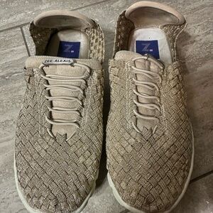 Alexis Men's Beige Woven Sneakers